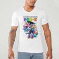 Graduation Pre-K Unicorn Roller Skate Girls Preschool Grad Men's V-Neck T-Shirt