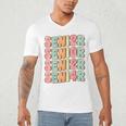 Groovy Senior Graduation Cute Groovy Senior Class Of 2024 Men's V-Neck T-Shirt