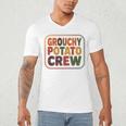 Grouchy Potato Crew Introvert Sarcasm Premium Tri-Blend Men's V-Neck T-Shirt
