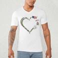 Heart Coast Guard Wife Coast Guard Graduation Wife USCG Wife Men's V-Neck T-Shirt