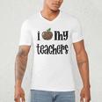 I Heart My Teachers I Love My Teachers Graduation Kids Teens Men's V-Neck T-Shirt