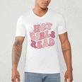 Hot Girls Read Cute Book Lover Reading Club Men's V-Neck T-Shirt