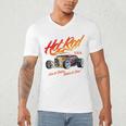 Hotrod Vintage Style Car Nostalgia Hotrod Distressed Premium Tri-Blend Men's V-Neck T-Shirt