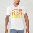 Hotter By One Degree Graduation Shirt College Major Graduate Men's V-Neck T-Shirt