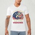 I'm Hooker On The Weekends Dirty Bass Dad Fishing Men's V-Neck T-Shirt I'm Hooker On The Weekends Dirty Bass Dad Fishing Men's V-Neck T-Shirt