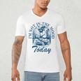 I’m Not In The Mood Today Anti-Social Moody Introvert Humor Men's V-Neck T-Shirt