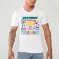 I'm A Toddler I Have No Ideas Retro Vintage 90s Nostalgia Premium Tri-Blend Men's V-Neck T-Shirt
