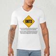 INTJ Warnings Architect Personality Type Introvert Men's V-Neck T-Shirt INTJ Warnings Architect Personality Type Introvert Men's V-Neck T-Shirt