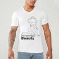 Introvert Health Aware Acceptance Beauty Art Men's V-Neck T-Shirt Introvert Health Aware Acceptance Beauty Art Men's V-Neck T-Shirt