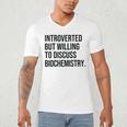 Introverted Biochemist Biochemistry Introvert Men's V-Neck T-Shirt Introverted Biochemist Biochemistry Introvert Men's V-Neck T-Shirt