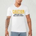 Introverted Does Not Play Well Competitive Athletic Men's V-Neck T-Shirt Introverted Does Not Play Well Competitive Athletic Men's V-Neck T-Shirt