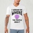Introverted Sarcastic Humor Antisocial Introvert Men's V-Neck T-Shirt