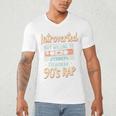 Introverted But Willing To Discuss 90s Rap Premium Tri-Blend Men's V-Neck T-Shirt Introverted But Willing To Discuss 90s Rap Premium Tri-Blend Men's V-Neck T-Shirt