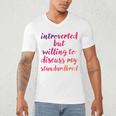 Introverted Willing To Discuss Standardbred Introvert Men's V-Neck T-Shirt Introverted Willing To Discuss Standardbred Introvert Men's V-Neck T-Shirt