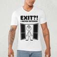 Irony Sarcasm Introvert Dry Humor Cartoon Comic Geek Nerd Men's V-Neck T-Shirt Irony Sarcasm Introvert Dry Humor Cartoon Comic Geek Nerd Men's V-Neck T-Shirt