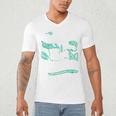 It's Way Too Peopley Outside Introvert Sarcastic Humor Men's V-Neck T-Shirt