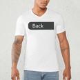 Just A Regular Dad Trying Not To Raise Liberals On Back Men's V-Neck T-Shirt