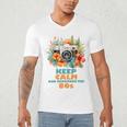 Keep Calm And Remember The 80s Retro Vintage Nostalgia Premium Men's V-Neck T-Shirt