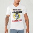 Kids Kindergarten Nailed It Shirt 2019 Shark Graduation Tee Men's V-Neck T-Shirt