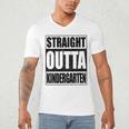 Kids Straight Outta Kindergarten Shirt Boy Girl Graduation Men's V-Neck T-Shirt