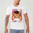 Kindergarten Graduation Level Complete Gamer Graduation Kids Men's V-Neck T-Shirt