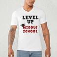 Level Up Middle School 5th Grade Graduation Men's V-Neck T-Shirt