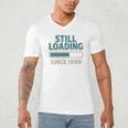 Still Loading Since 1999 Retro Tech Nostalgia Premium Tri-Blend Men's V-Neck T-Shirt
