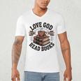 Love God Drink Coffee Read Books – Vintage Spiritual Reading Men's V-Neck T-Shirt Love God Drink Coffee Read Books – Vintage Spiritual Reading Men's V-Neck T-Shirt