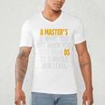 Master Degree When You Take Bs To New Level Graduation Premium Men's V-Neck T-Shirt