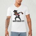Masters Graduation Mastered It Dabbing Man Tee Men's V-Neck T-Shirt