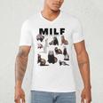 MILF Man I Love Ferrets Ferret Mom Dad Ferret Owner Men's V-Neck T-Shirt MILF Man I Love Ferrets Ferret Mom Dad Ferret Owner Men's V-Neck T-Shirt