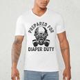 New Dad Prepared For Diaper Duty Men's V-Neck T-Shirt