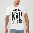 Nurse Practitioner Graduation NP Est 2019 Shirt Men's V-Neck T-Shirt