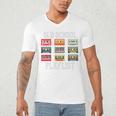 Old School Playlist Nostalgia Vibes Cassette Men's V-Neck T-Shirt
