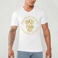 One Dad To Rule Them All Fantasy Nerd Dad Graphic Men's V-Neck T-Shirt