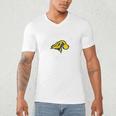 Pace University Setters Arched Dad Men's V-Neck T-Shirt