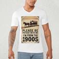 Be Patient With Me I'm From The 1900s Birthday Retirement Premium Tri-Blend Men's V-Neck T-Shirt Be Patient With Me I'm From The 1900s Birthday Retirement Premium Tri-Blend Men's V-Neck T-Shirt