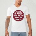 Patient I'm From The 1900s Fathers Day Please Be Men's V-Neck T-Shirt Patient I'm From The 1900s Fathers Day Please Be Men's V-Neck T-Shirt