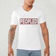 All Peopled Out Introvert Joke Sarcastic Quote Premium Tri-Blend Men's V-Neck T-Shirt All Peopled Out Introvert Joke Sarcastic Quote Premium Tri-Blend Men's V-Neck T-Shirt
