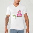 Pink I Graduated From Elementary Graduation Men's V-Neck T-Shirt