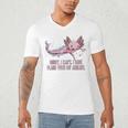 I Have Plans With My Axolotl Salamander Introvert Raglan Baseball Tee Men's V-Neck T-Shirt I Have Plans With My Axolotl Salamander Introvert Raglan Baseball Tee Men's V-Neck T-Shirt