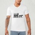 Please Be Patient I'm From The 1900s Oxen And Wagon Premium Men's V-Neck T-Shirt