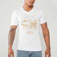 Please Be Patient I'm From The 1900s Retro Pixel Horse Wagon Premium Men's V-Neck T-Shirt
