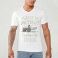 Please Be Patient I'm From The 1900s Retro Premium Tri-Blend Men's V-Neck T-Shirt