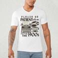 Please Be Patient I'm From The 1900s Retro Vintage Theme Premium Men's V-Neck T-Shirt