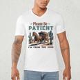 Please Be Patient I'm From The 1900s Stagecoach Western Vint Premium Tri-Blend Men's V-Neck T-Shirt