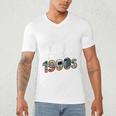 Please Be Patient I'm From The 1900s Vintage Tech Graphic Raglan Baseball Tee Men's V-Neck T-Shirt