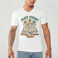 Pregnancy Announcement Book Lover Reveal Pregnant Men's V-Neck T-Shirt