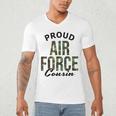 Proud Air Force Cousin Deployment Homecoming Graduation USAF Men's V-Neck T-Shirt