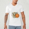 Proud Aunt Of A 2026 Senior Basketball Graduation Leopard Premium Tri-Blend Men's V-Neck T-Shirt